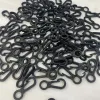 Plastic hooks for bags, open hooks, cosmetic bags, 2-character hooks, multi-purpose hooks, clothes hanger ropes, black hooks in stock Specification image